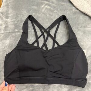 Lululemon Athletica Black Strappy Sports Bra